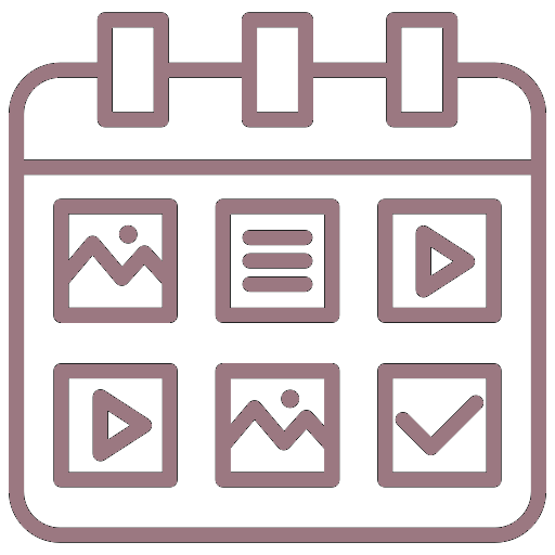Marketing strategy and planning content and channel planning icon