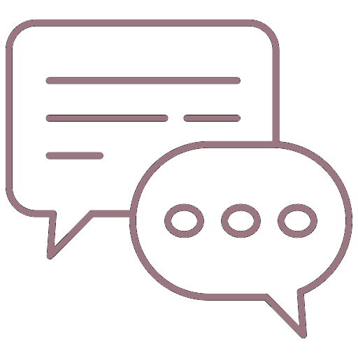 Tone of voice and messaging guide for brand and identity services icon in rose quartz colour